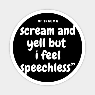 NF Trauma Lyrics Quote Magnet